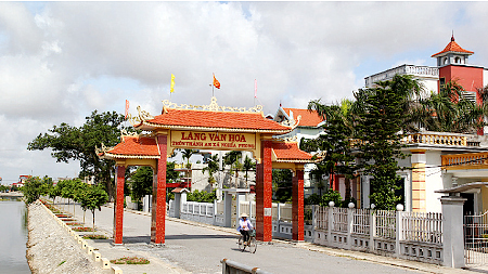 Nông thôn mới xã Nghĩa Phong.