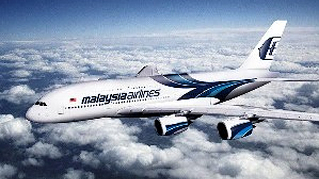 Máy bay Malaysia Airlines. Ảnh: AFP.