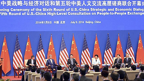  Khai mạc Đối thoại Chiến lược và Kinh tế Mỹ - Trung Quốc lần thứ 6. Ảnh TÂN HOA XÃ 