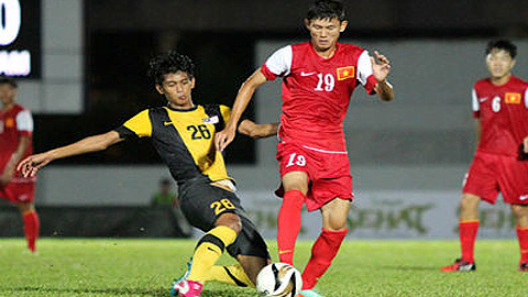 U19 Việt Nam thua 0-2 trước U21 Malaysia.