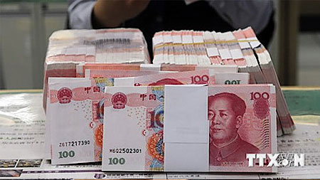 Đồng nhân dân tệ. (Ảnh: THX/TTXVN)