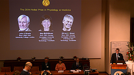 Ba nhà khoa học đoạt Giải Nobel Y học năm 2014. Ảnh: AFP-TTXVN