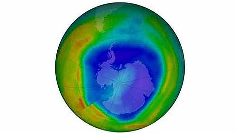  Hình ảnh tầng ozone được ghi lại hôm 7/9. Ảnh: NASA.