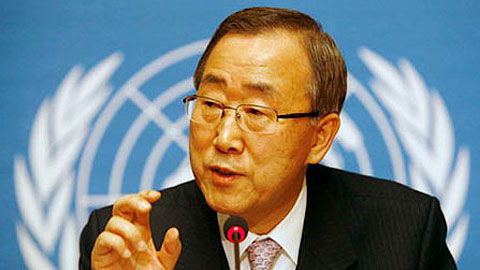 Tổng Thư ký Liên hợp quốc Ban Ki-moon. Ảnh theo internet