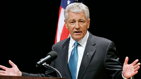 Bộ trưởng Quốc phòng Mỹ Chắc Hây-gơ vừa đệ đơn xin từ chức. Ảnh: Internet