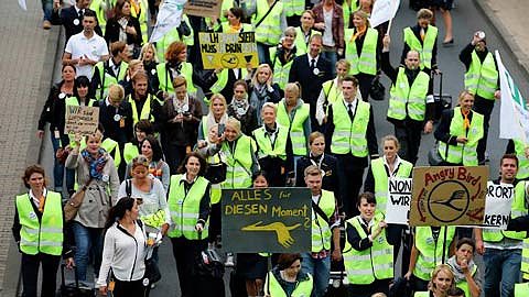 Đây là lần thứ 8 trong năm nay phi công của hãng hàng không Lufthansa tổ chức đình công