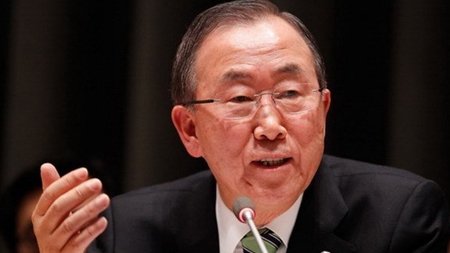 Tổng thư ký Liên hợp quốc Ban Ki-moon. (Nguồn: THX/TTXVN)