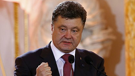 Tổng thống Ukraine Petro Poroshenko. Ảnh: The Moscow Times