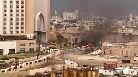 Hiện trường xảy ra vụ đánh bom.