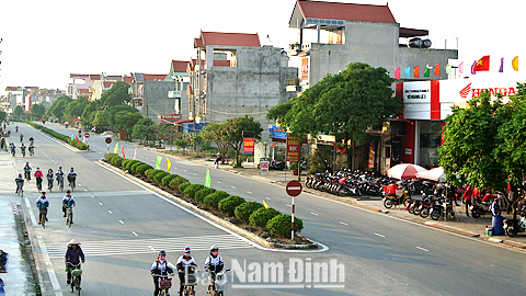 Thị trấn Xuân Trường được quy hoạch, xứng đáng là trung tâm chính trị, kinh tế của huyện Xuân Trường.