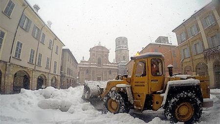 Thành phố Reggio Emilia, thuộc vùng Emilia-Romagna, là một trong những nơi bị ảnh hưởng nghiêm trọng nhất vì thời tiết xấu. (Nguồn: ANSA)
