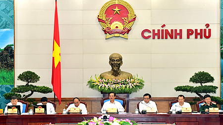 Thủ tướng chủ trì phiên họp Chính phủ tháng 3/2015. 
