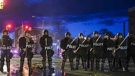 Lệnh giới nghiêm đã được dỡ bỏ tại thành phố Baltimore của Mỹ. (Nguồn: mashable.com)