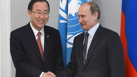 Tổng Thư ký Liên Hợp Quốc Ban Ki-mun xác nhận tham dự Ngày Chiến thắng 9-5 ở Nga.  Ảnh: Internet