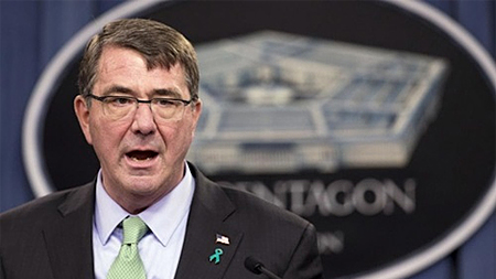 Bộ trưởng Quốc phòng Mỹ Ashton Carter. Ảnh: AP
