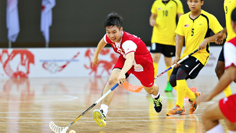 Floorball (bóng sàn) được Singapore đem vào SEA Games 28. Ảnh: Internet