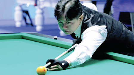 Cơ thủ Phi Hùng giành HCV nội dung Carom 1 băng.