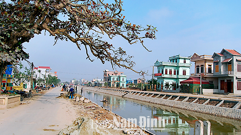 Nông thôn mới xã Giao Hà. Ảnh: PV