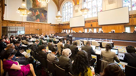 Phiên tòa tại La Hay. Ảnh: Internet