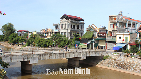 Xã nông thôn mới Hải Trung (Hải Hậu).