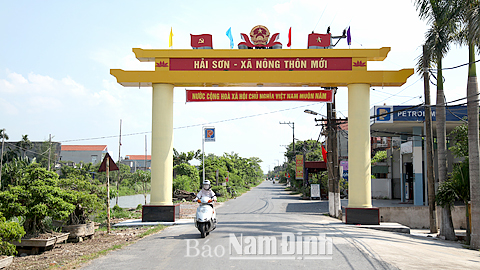 Nông thôn mới xã Hải Sơn.