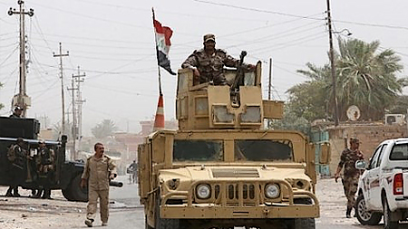 Binh sĩ Iraq tại Baiji. Ảnh AFP