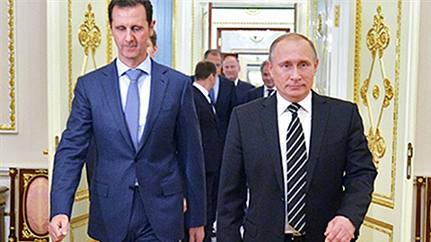 Tổng thống Nga và Syria trong cuộc hội kiến ở Điện Kremlin.