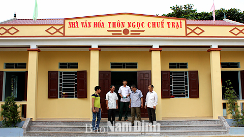 Nhà văn hóa xóm Trại, thôn Ngọc Chuế, được xây dựng và hoàn thành năm 2014 với tổng mức đầu tư trên 250 triệu đồng.