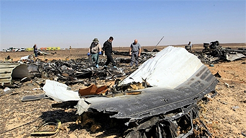 Mảnh vỡ của chiếc A321.