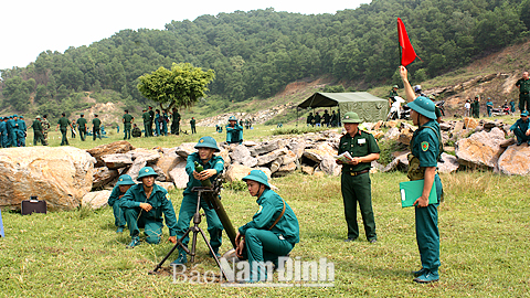 Hội thao công tác huấn luyện năm 2015 cho lực lượng dân quân binh chủng các huyện và Thành phố Nam Định.