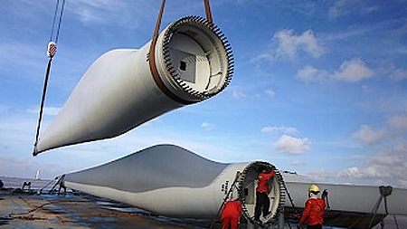 Turbine điện gió sử dụng công nghệ Mỹ.