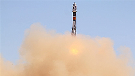 Một vụ phóng vệ tinh của Nga. Ảnh minh họa.