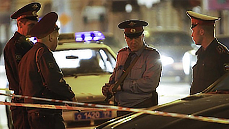 Cảnh sát bảo vệ hiện trường vụ nổ. Nguồn: Sputnik