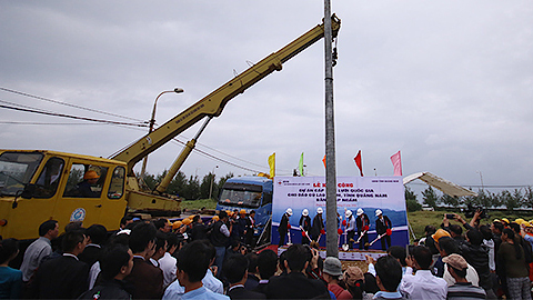  Động thổ khởi công dự án cấp điện lưới quốc gia cho đảo Cù Lao Chàm bằng cáp ngầm.