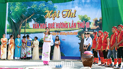 "Hội thi văn hóa quê hương" ở xã Yên Cường.