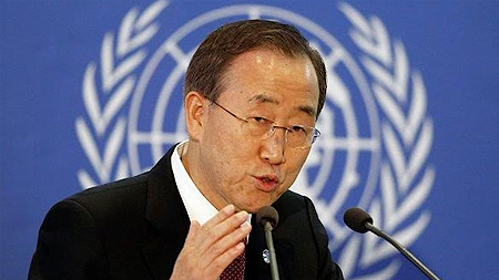 Tổng Thư ký Liên hợp quốc Ban Ki-moon. (Ảnh: Reuters)