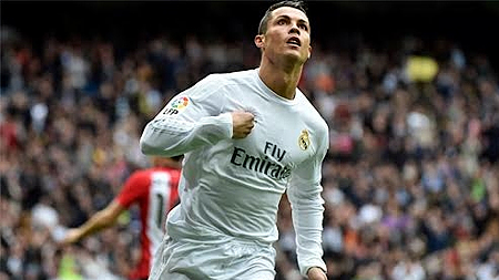 Cristiano Ronaldo tỏa sáng với cú đúp vào lưới Bilbao. Ảnh: Reuters