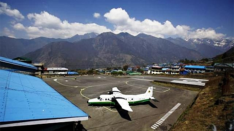 Một máy bay Twin Otter do Hãng Hàng không tư nhân Tara Air điều hành tại huyện Solukhumbu (Nepal), tháng 4-2014. (Ảnh: Reuters)