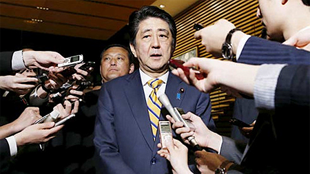  Thủ tướng Nhật Bản Shinzo Abe. (ảnh: Reuters).