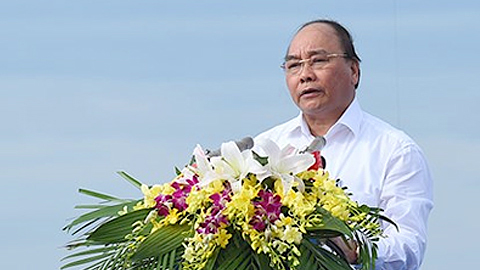 Thủ tướng Chính phủ Nguyễn Xuân Phúc phát biểu tại buổi lễ. Ảnh: chinhphu.vn 