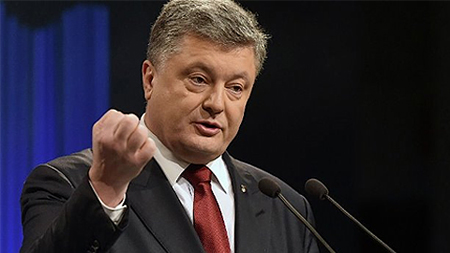 Tổng thống Ukraine Pyotr Poroshenko. Ảnh: AFP