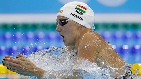 Kình ngư Katinka Hosszu người Hungary tiếp tục ghi dấu ấn khi phá kỷ lục Olympic ở vòng loại 200 m hỗn hợp nữ. (ảnh: Internet).