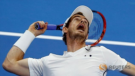 Hạt giống số một Andy Murray Ảnh: Reuters