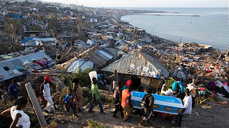 Haiti hoang tàn sau bão Matthew. (Ảnh: UN)