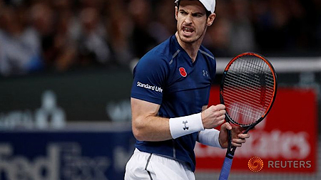 Paris Masters là danh hiệu thứ tám mà Andy Murray giành được kể từ đầu mùa giải 2016. Ảnh: Reuters