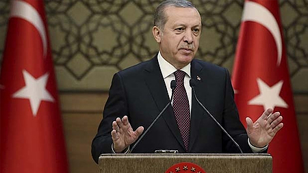 Tổng thống Thổ Nhĩ Kỳ Recep Tayyip Erdogan. (Ảnh: AP)