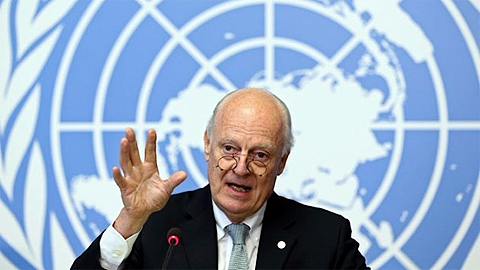 Đặc phái viên của Liên hợp quốc về vấn đề Syria Staffan de Mistura. (Ảnh: Reuters)