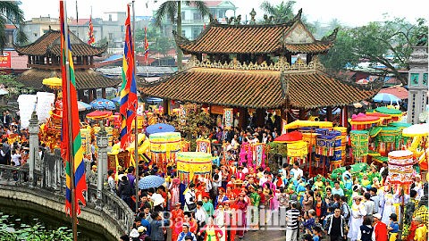 Lễ hội Phủ Dầy. Ảnh: Chu Thế Vĩnh