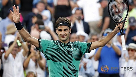 Roger Federer đang tiếp tục đà thi đấu thăng hoa kể từ đầu mùa giải. Ảnh: Reuters