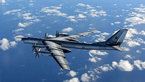 Máy bay ném bom Tu-95 của Nga.